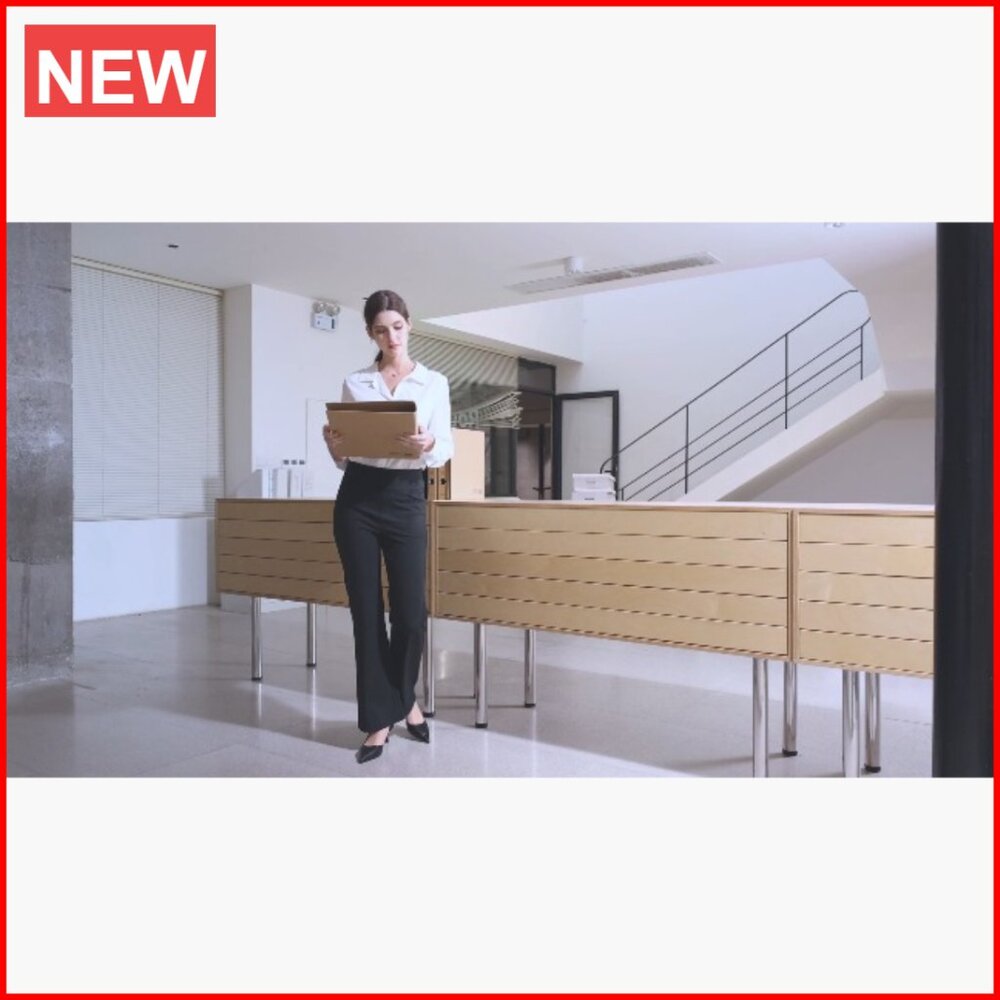 Stretchy Polyester Spandex Work Pants Pull On Fla… - image 7